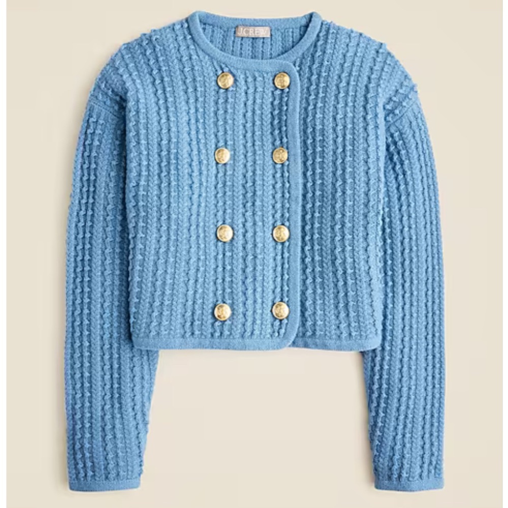 Jcrew Double-breasted sweater-jacket